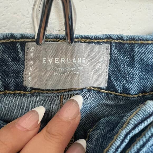 Everlane Womens The Curvy Cheeky Jean Crop Medium Wash Size 32 - Picture 5 of 9